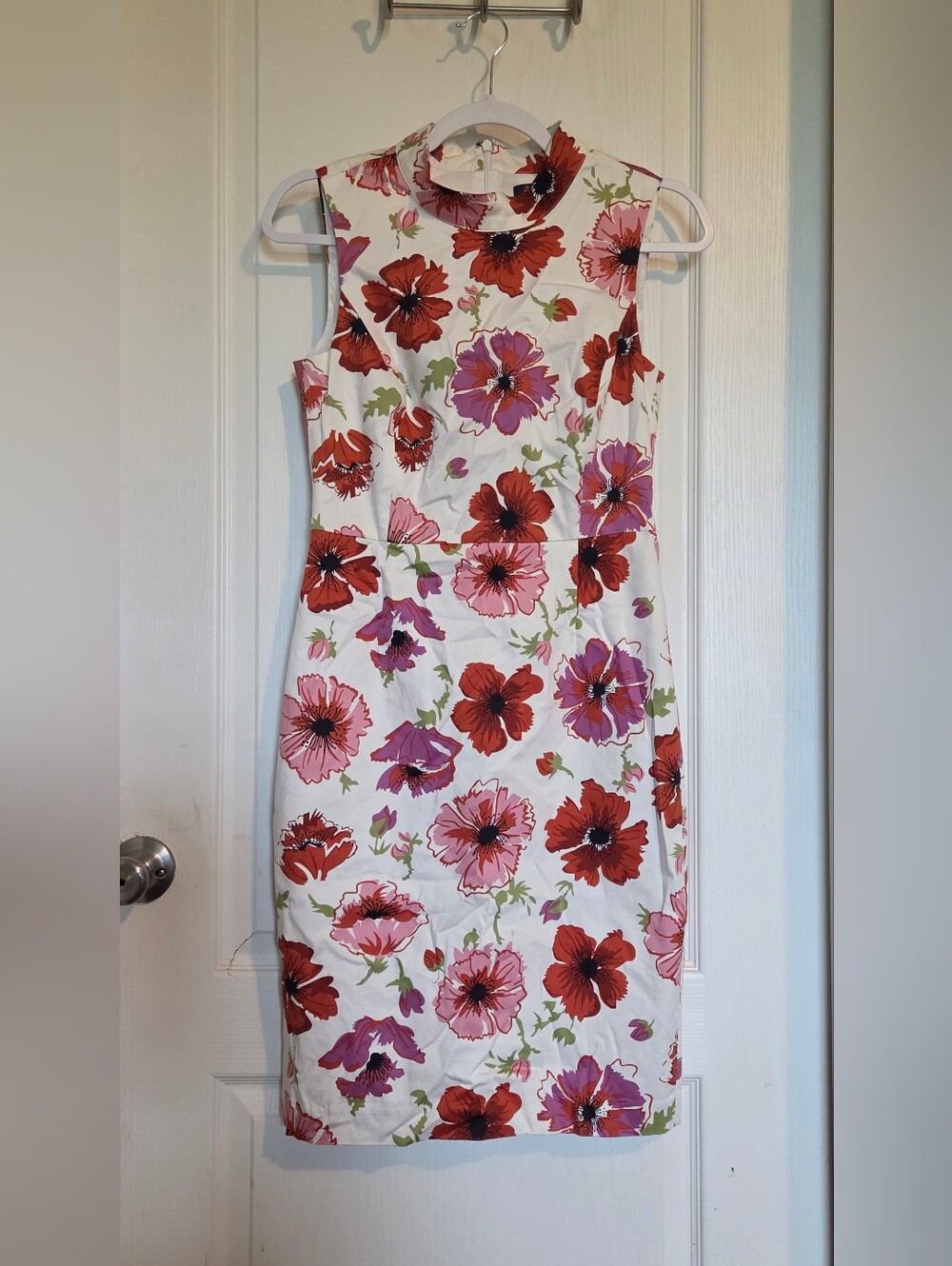 Brooks Brothers Mock Neck Floral Sheath Dress - Size 2